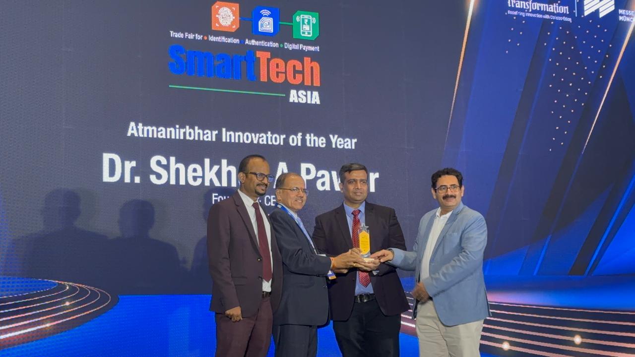 Received an Award for BDSLCCI cybersecurity framework innovation, from Mr. Sumnesh Joshi sir, Deputy Director General, Ministry of Communications under award category the SmartTech Asia Innovation Awards 2026 | Atmanirbhar Innovator of the Year